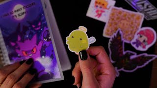 4K ASMR | Putting Stickers in a Collection Book