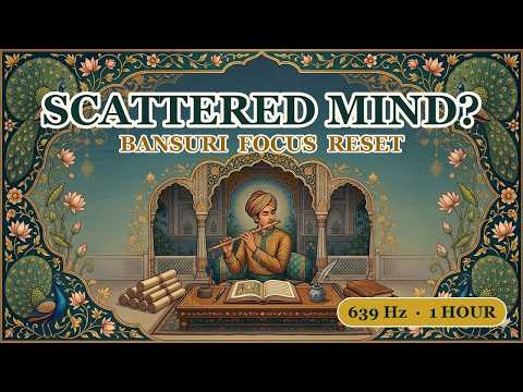Scattered Mind? 🌿 639Hz Bansuri Raga to Gather Your Focus & Lock In | 1 Hour