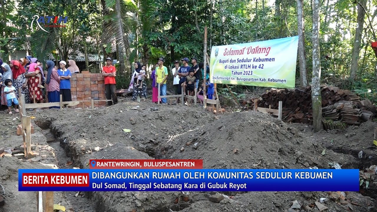Sedulur Kebumen Bangunkan Rumah untuk Warga Desa Rantewringin Buluspesantren