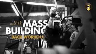 Nick Justice’s Mass Building Back Workout | HOSSTILE