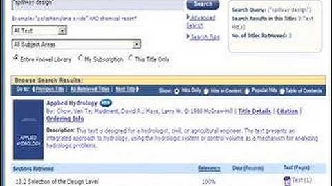 Where can I find an engineering book? Using Knovel