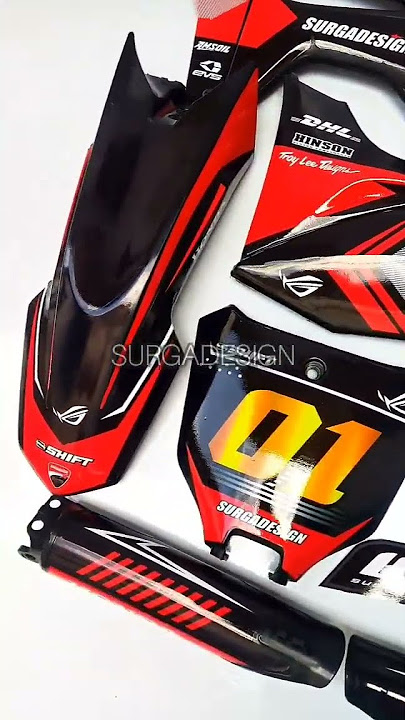 DECAL CRF 150 L HITAM #crf #crf150 #crf150supermoto #crf150l #decalcrf