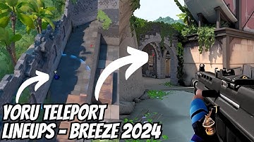 BEST Yoru Teleport Lineups for BREEZE You Need to Know Attack/Defense/Retake - 2025