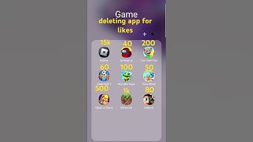 deleting apps for likes