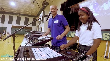 Interactive Music Technology Assembly (Grades 4-8) - 5th Grader Recording & Manipulating Vocals