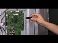 How to fix TV main board with usb firmware update software guide