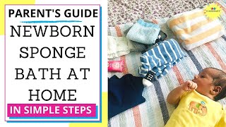 Sponge Bath Newborn Like Pro | Step by Step | Baby Care Basics