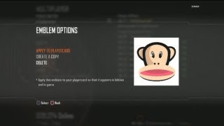 Call of Duty Black Ops 2 : Julius The Monkey Emblem Tutorial