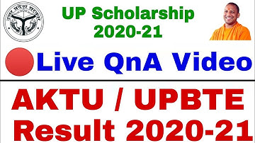 UP Scholarship 2021 | AKTU Result | UPBTE Result 2021
