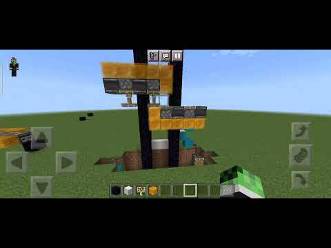 Working Elevator in Minecraft Bedrock