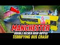 UK S Manchester When A Double Decker Bus Collided With A Low Bridge UK S Manchester When A Double Decker Bus Collided With A Low Bridge