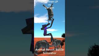 Enderman LP vs Gorgon #shorts #kaijubattle  #battle #animalrevoltbattlesimulator