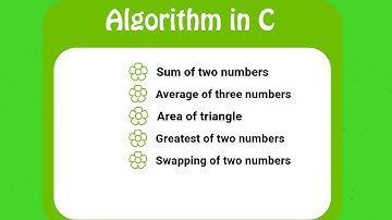Algorithm-Sum two numbers | Average three nos | Swap numbers | Area triangle | Greatest of two nos