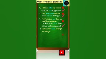 Common mistakes in English Grammar | Improve your English Skills #englishgrammar #englishtips