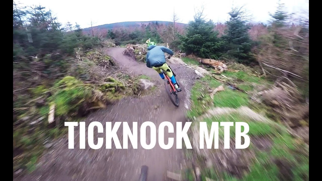 Riding Ticknock mountain bike trail 