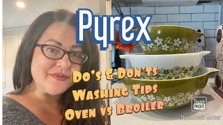 PYREX CARE TIPS || Cleaning your Pyrex Dishes || DO NOT do this with your Pyrex