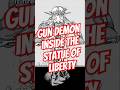 The Gun Demon Inside The Goddess Of Liberty 😈😈😈 Chainsaw Man #chainsawman #manga