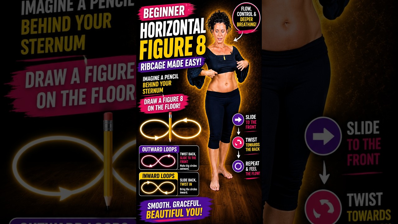 Horizontal Ribcage Figure 8 Made Easy for Beginners 💃