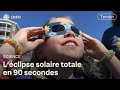 Revivez l'éclipse solaire totale en 1 minute et demie image