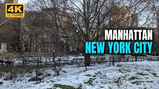 Relaxing Walk Through Manhattan, NYC After Biggest Snowstorm of 2024 ❄️🌨️