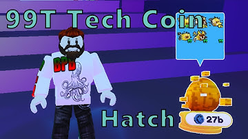 Max Tech Coin(99T) Hatch on Gold Hacker Eggs in Pet Simulator X