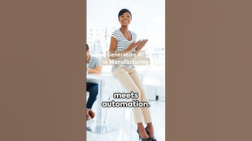 Generative AI key benefits in Manufacturing!!