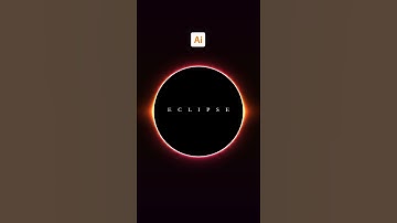 How To Create Vector Eclipse Adobe Illustrator Tutorial #Shorts #adobeillustrator