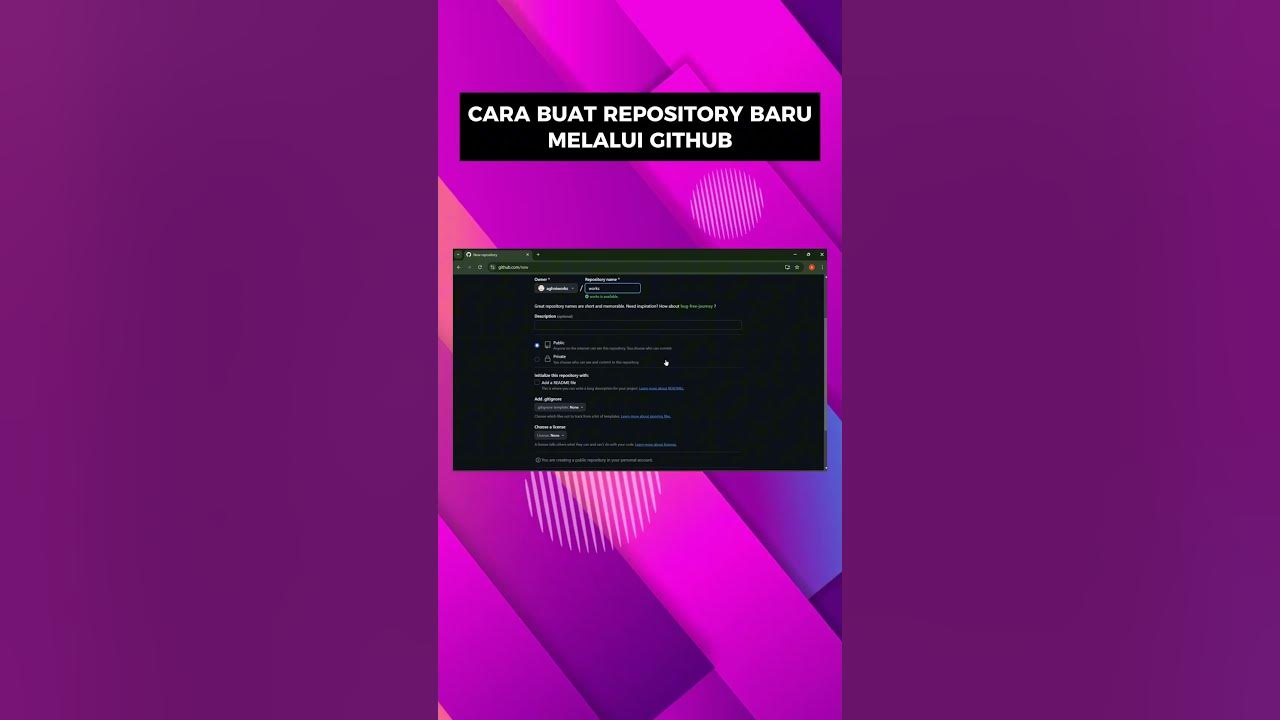 GINI CARA BUAT REPOSITORY DI GITHUB! #github #repository #vscode # ...