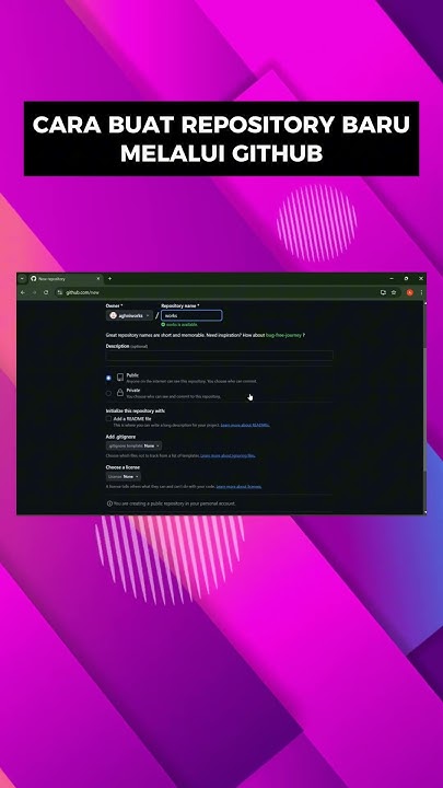 GINI CARA BUAT REPOSITORY DI GITHUB! #github #repository #vscode # ...