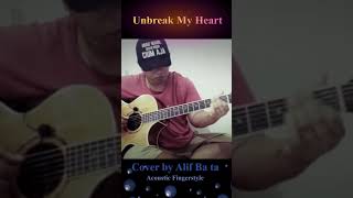 UNBREAK MY HEART | ALIF BA TA FINGERSTYLE | #shorts