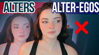 ALTER EGOS vs ALTERS: Diferencias | Trastorno de Identidad Disociativo | TID