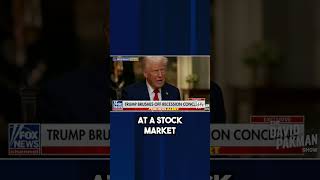 Trump REFUSES to answer whether a recession is coming #shorts