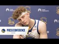 Brandin Podziemski Recaps Warriors Loss vs Dallas | April 5, 2024