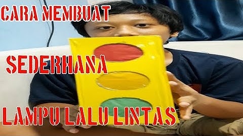 prakarya - cara membuat lampu lalu lintas sederhana # tutorial #traffic light