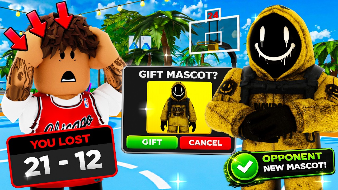If I Lose ONE Game, I Have To Gift My Opponent a Mascot! (Roblox Arcade Basketball)