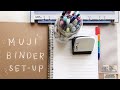 MUJI BINDER SET-UP // A4 binder