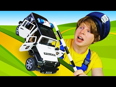 У Полицейской Машины сломалась мигалка! Чиним игрушки в видео для мальчиков. Игры машинки