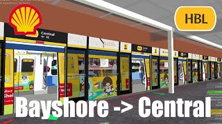 OpenBVE | C751U set 6008 (Shell X Monchhichi) journey onboard HBL from Bayshore to Central