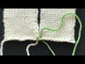 Seaming Rows to Rows in Stockinette Stitch - Mattress Stitch
