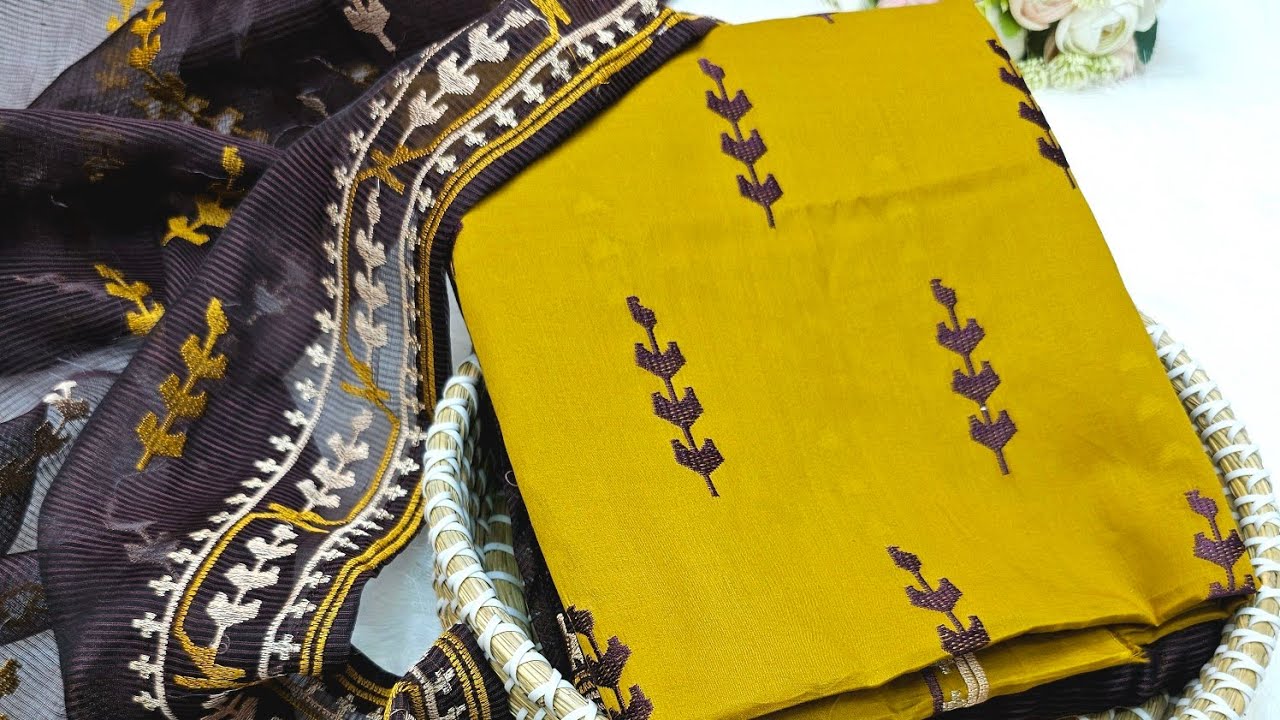 শখের জামদানী ❤️🥰 আরামের সঙ্গে ট্র্যাডিশনাল লুক ✨👌 Jamdani Three Piece | Kenakata | Eid2026/ Trending