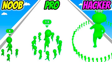 NOOB vs PRO vs HACKER - Circles Run 3D