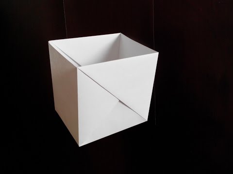 Коробочка квадратная оригами