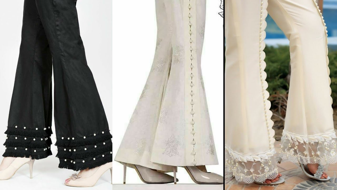 Very Very Beautiful New Trending Trouser and Plazzo Designs 2020-21