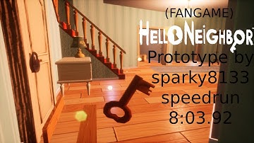 (Fangame) Hello neighbor prototype by sparky8133 and jordan the fox-rety speedrun 8:03.92