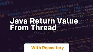 java return value from thread