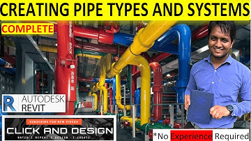 Creating Pipe Types and Pipe Systems⚙️🚿 | View Templates🔦 | Revit MEP💻| Step by Step ✅