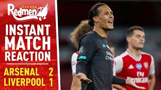 ... paul and chris are here with their immediate thoughts on
liverpool's 2-1 defeat against arsenal wednesday...