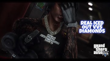 Making Real Iced Out VVS Diamond Set In GTA 5 RP (FiveM) | Blender GTA 3D Modeling