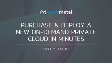 Purchase and Deploy a New On-Demand Private Cloud in Minutes