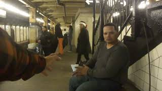 Luodong Massages Young Man In Subway Station Luodong Massages Young Man In Subway Station